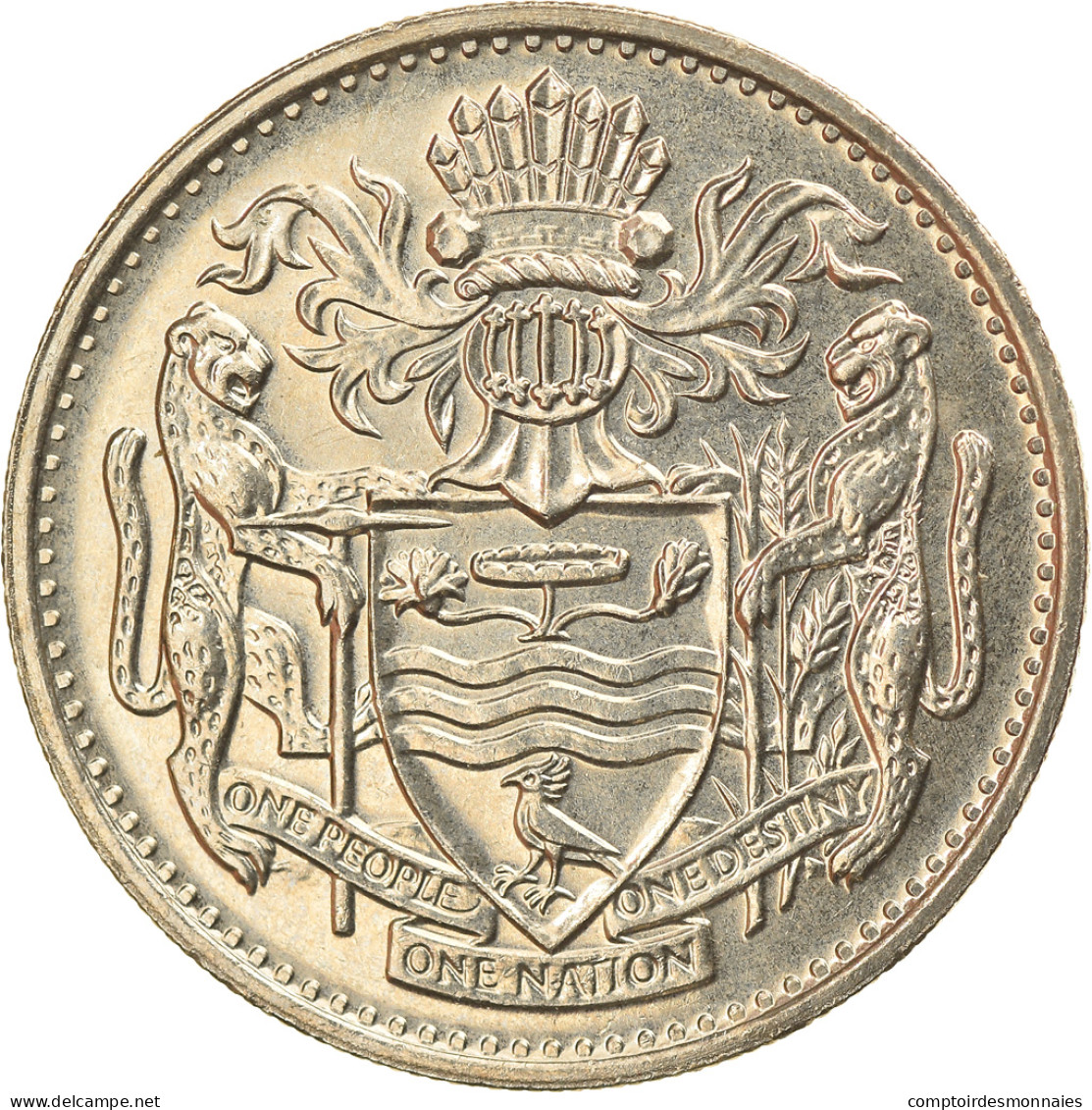 Monnaie, Guyana, 25 Cents, 1989, SUP, Copper-nickel, KM:34 - Guyana