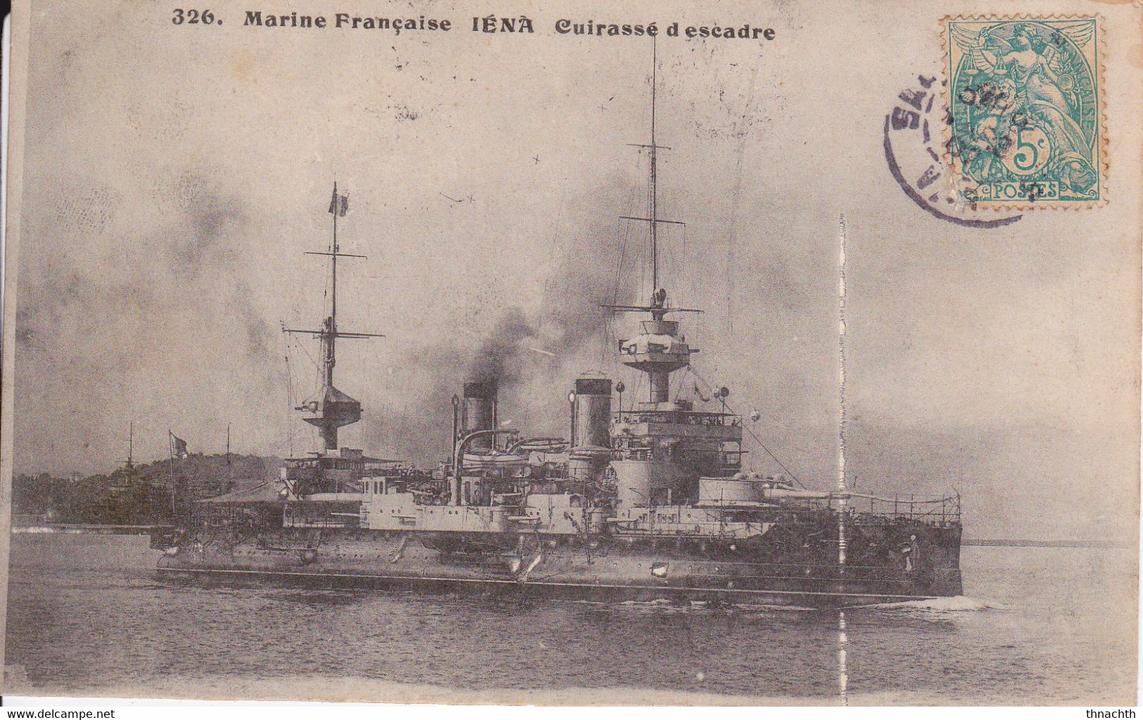 BONE. Marine De Guerre Militaire Française - L'Iéna Cuirassé D'Escadre - Otros & Sin Clasificación
