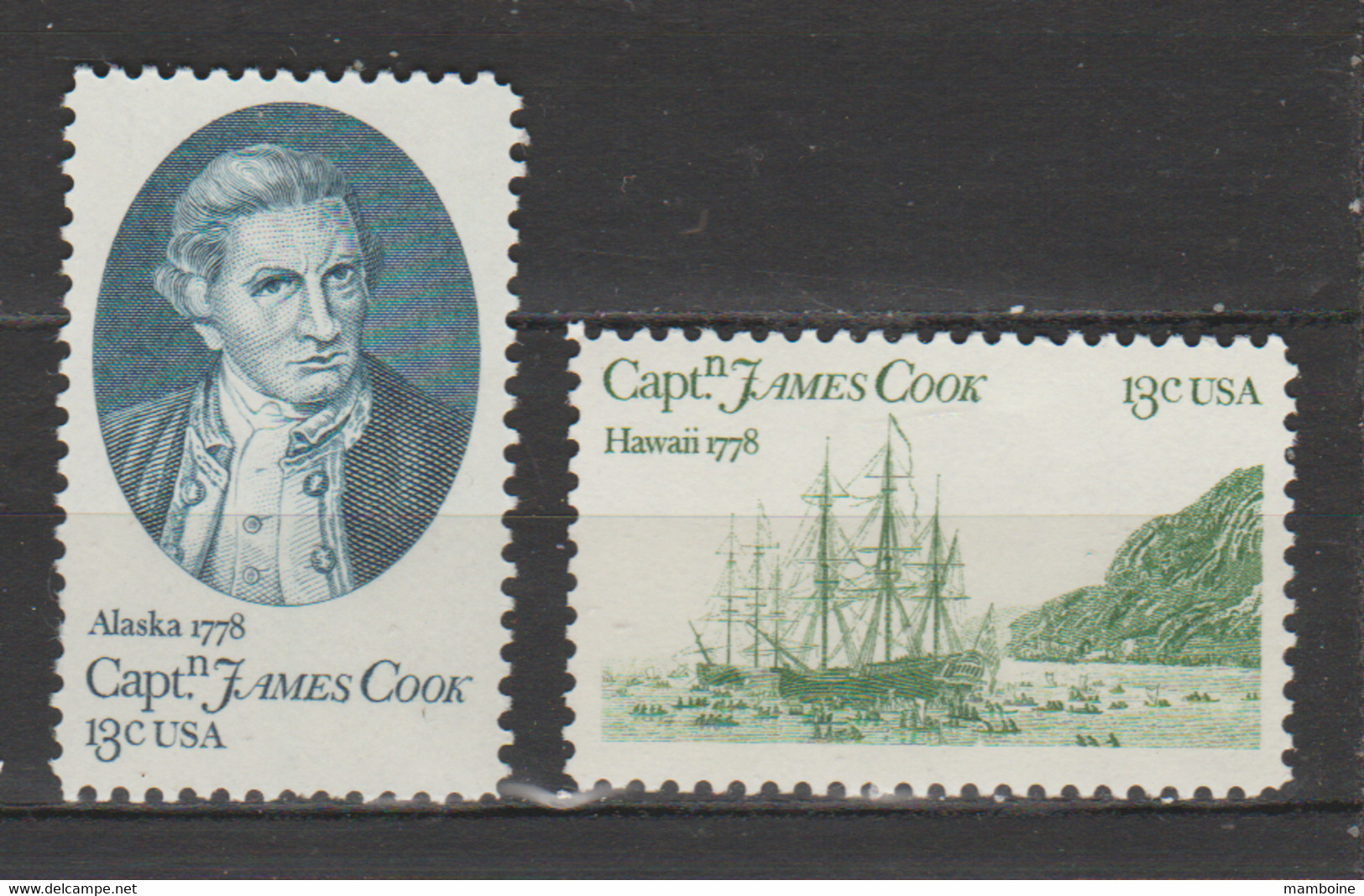 USA  1976  N° 1186 / 87  Neuf X X = James Cook - Otros & Sin Clasificación