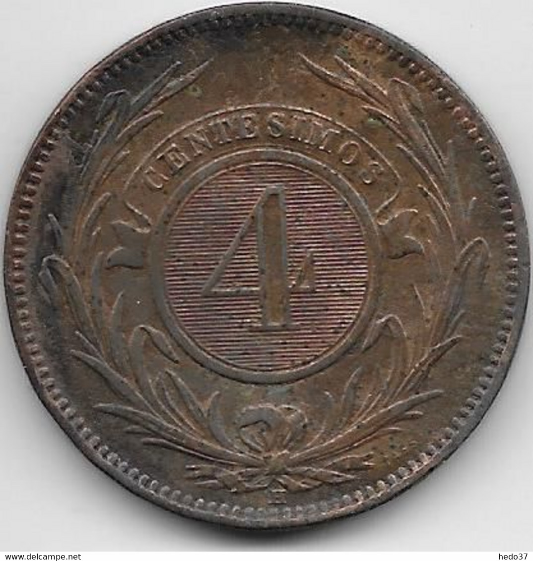 Uruguay - 4 Centesimos 1869 - TTB - Uruguay