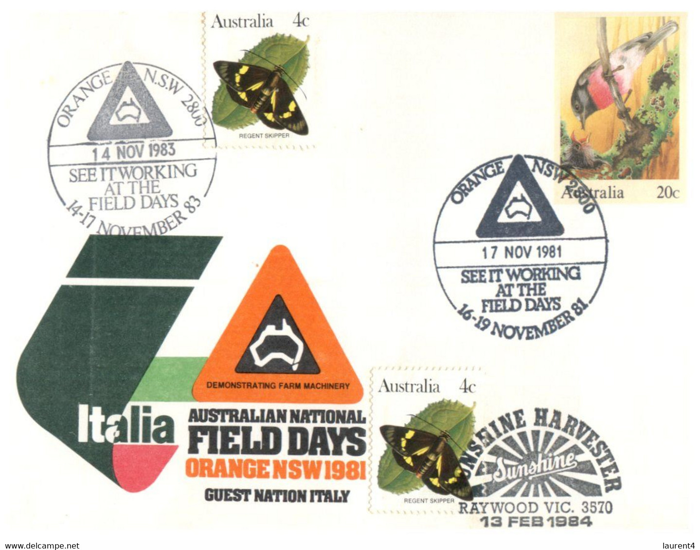 (FF 19) Australia - Italia Field Days - Orange 1981 - Sonstige & Ohne Zuordnung