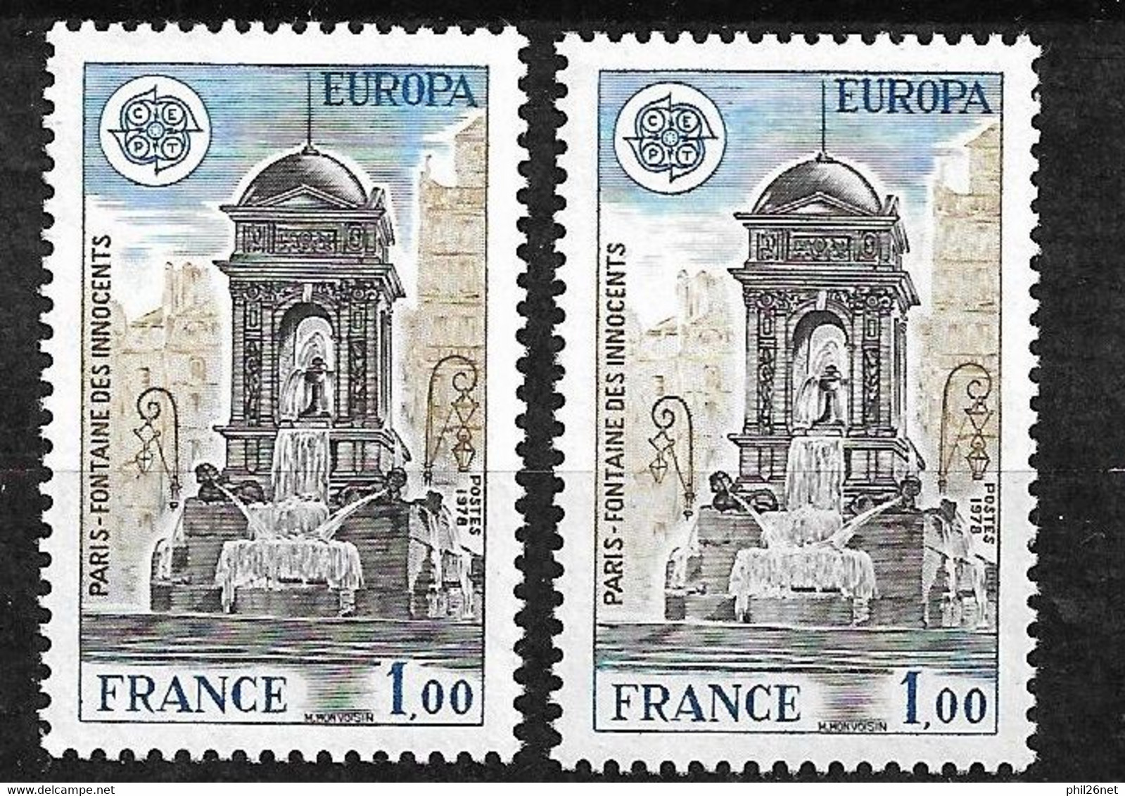 France  N° 2008  Et N° 2008a  Gomme Brillante  Et Gomme Tropicale Neufs  * * TB = MNH VF   - Unused Stamps