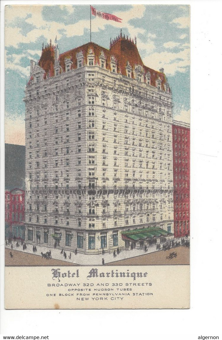 26594 - New York Hotel Martinique Broadway 33d Streets Hudson Tubes New - Wirtschaften, Hotels & Restaurants