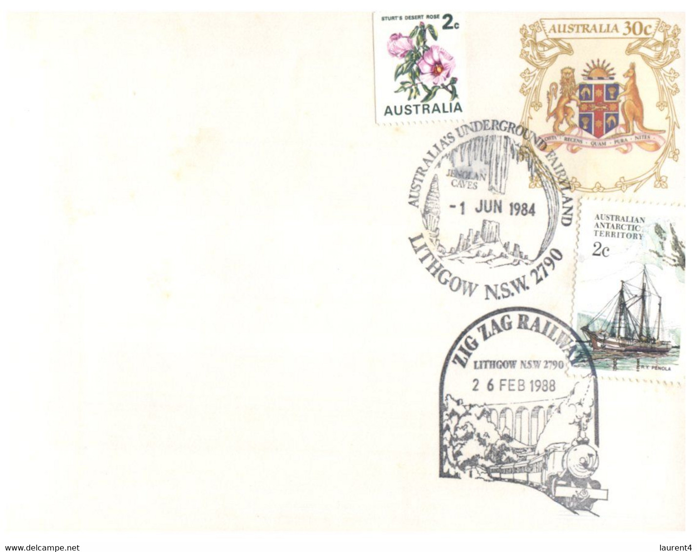 (FF 19) Australia - ZIG ZAG RAILWAY & OTHER POSTMARKS (3 COVERS) - Sonstige & Ohne Zuordnung