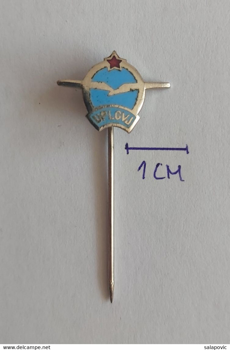 Airplane / Airlines - UPLCVJ,   Association Pilot Light Civil Aircraft Of Yugoslavia PINS BADGES P4/6 - Avions