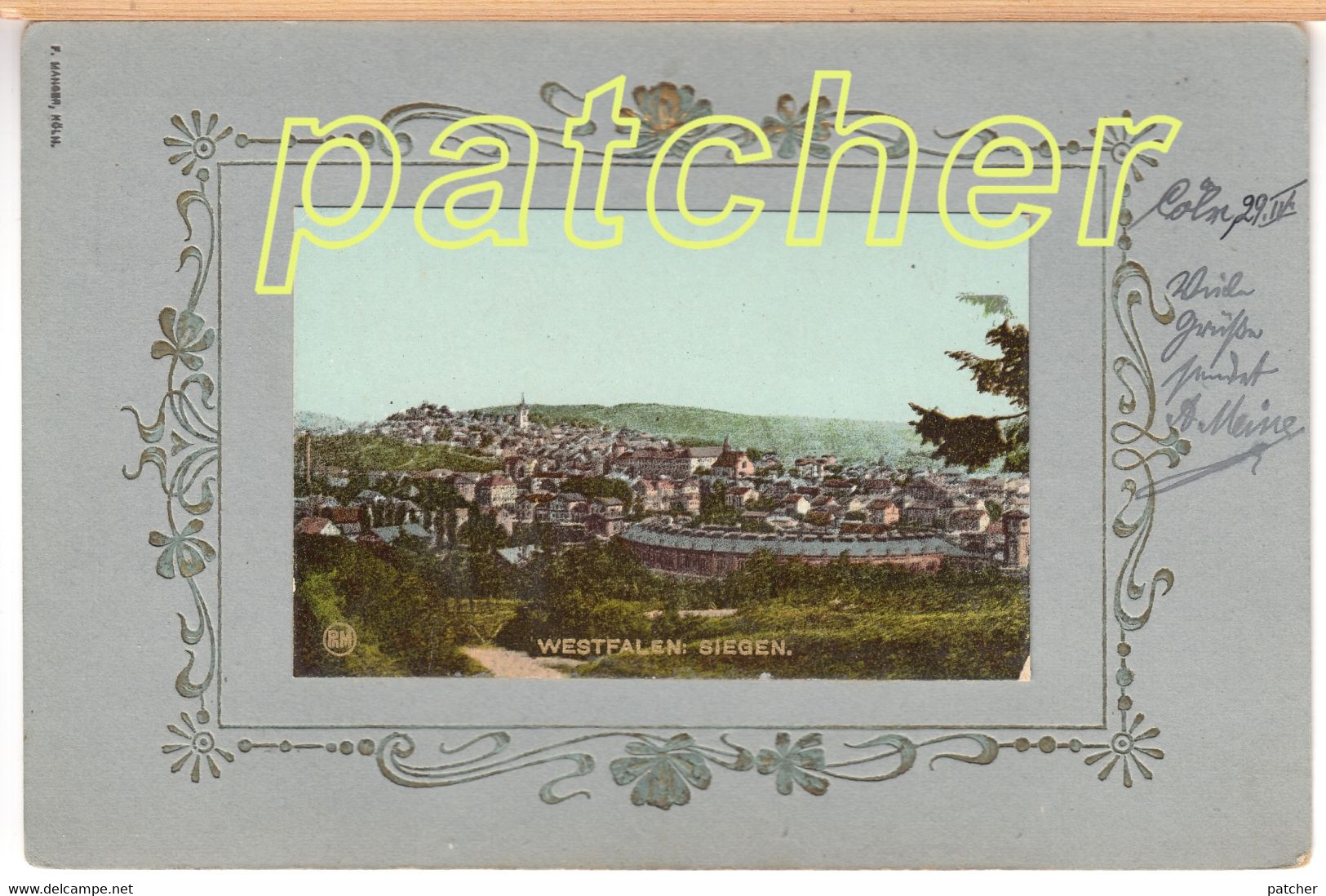 Präge-/Passepartoutkarte Siegen, Um 1900 - Siegen
