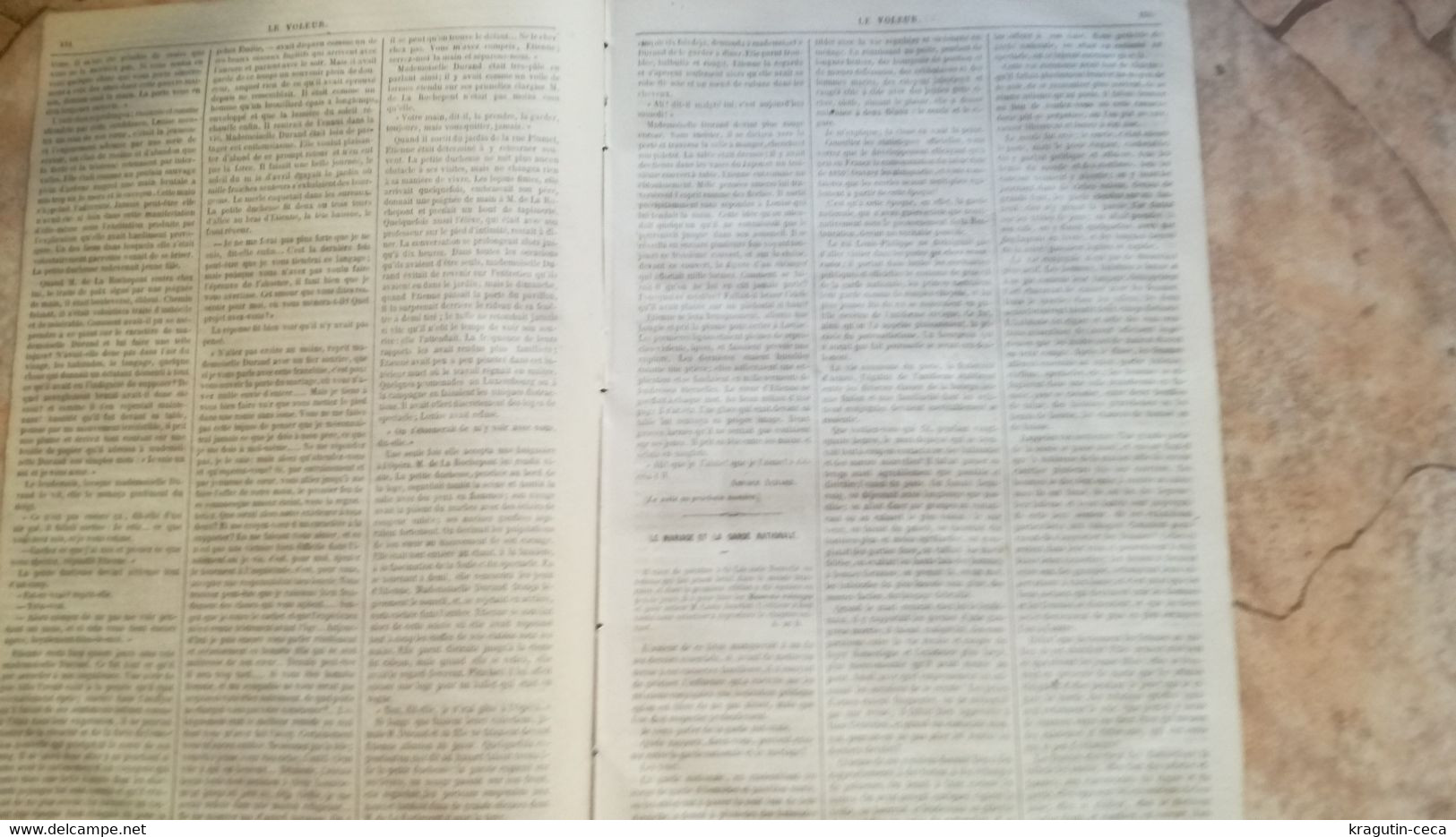1858 LE VOLEUR VINTAGE FRANCE FRENCH MAGAZINE NEWS newspapers NOVELS narrative SHORT STORY STORIES jura suisse Pantheon