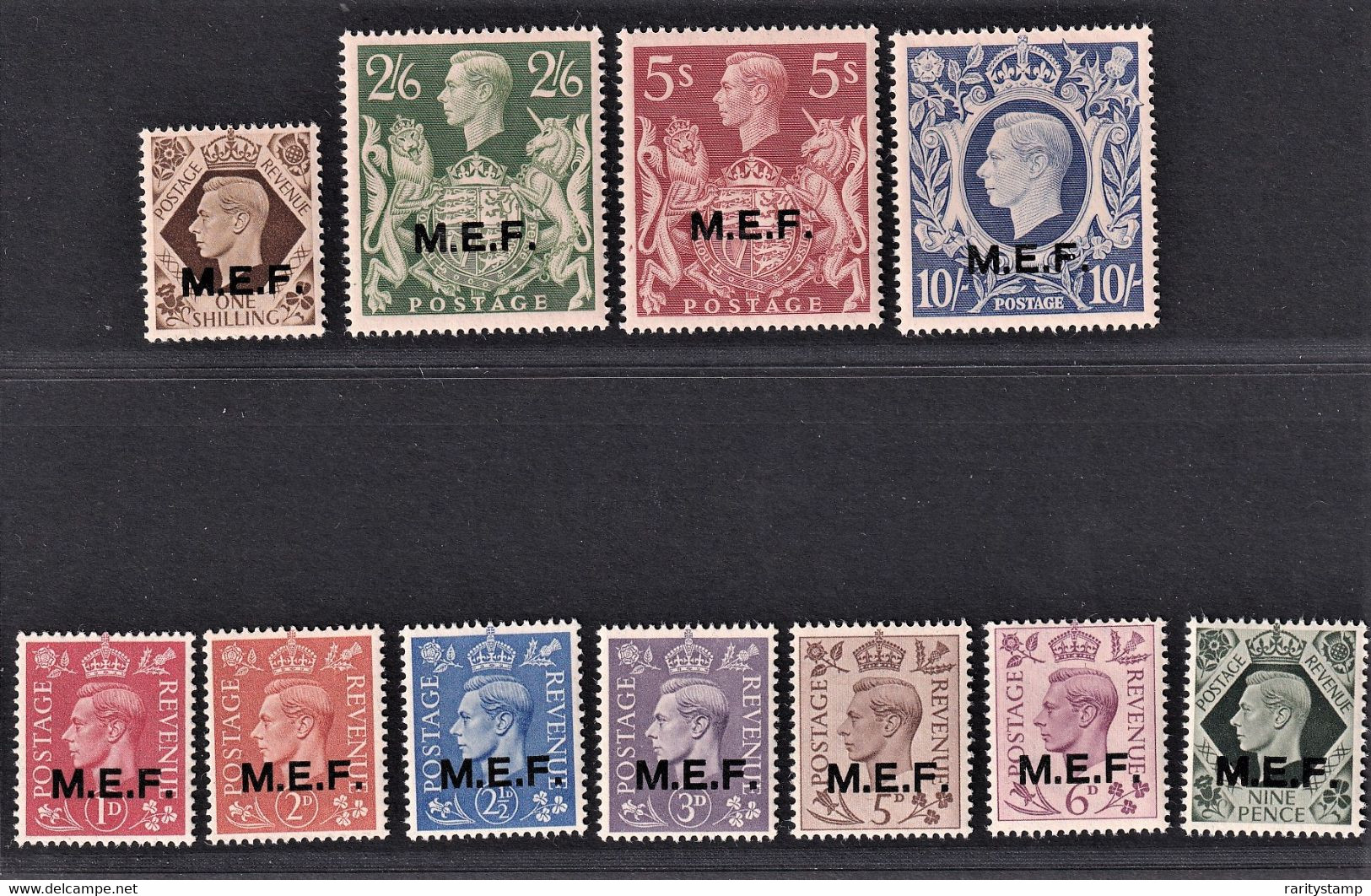 ITALIA COLONIE OCCUPAZIONE INGLESE MEF 1943/47 SASSONE S.4  MNH** LUSSO - Britische Bes. MeF