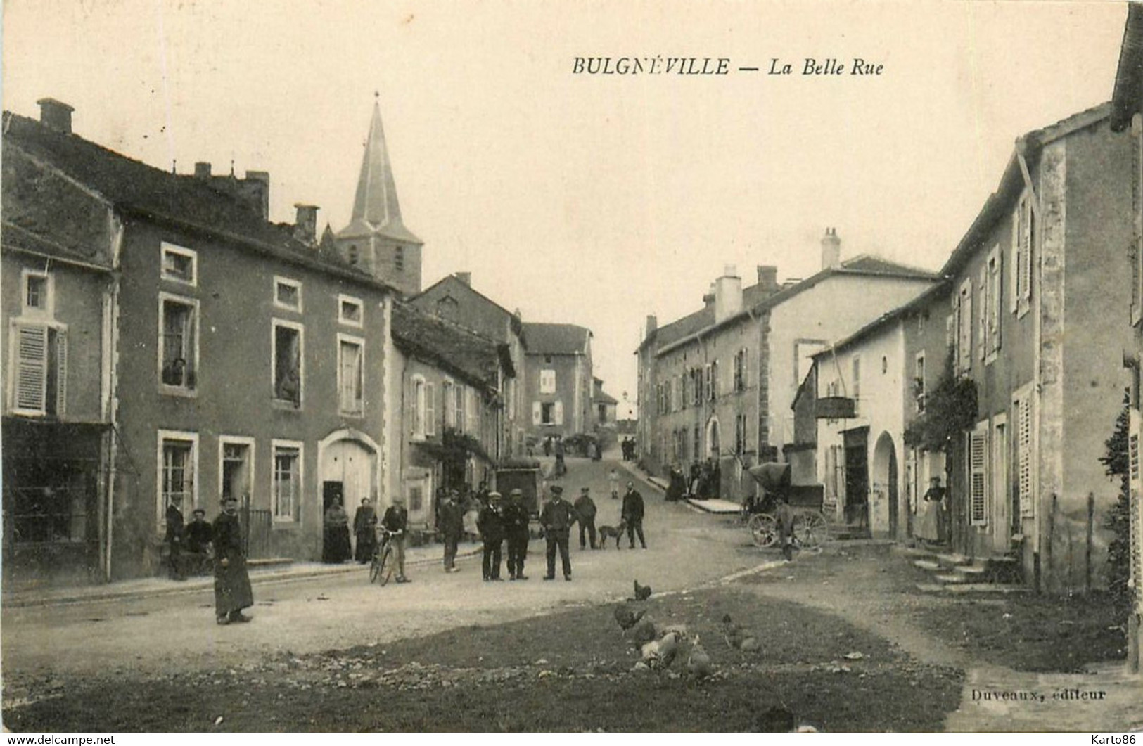 Bulgnéville * La Belle Rue * épicerie Mercerie * Villageois - Bulgneville