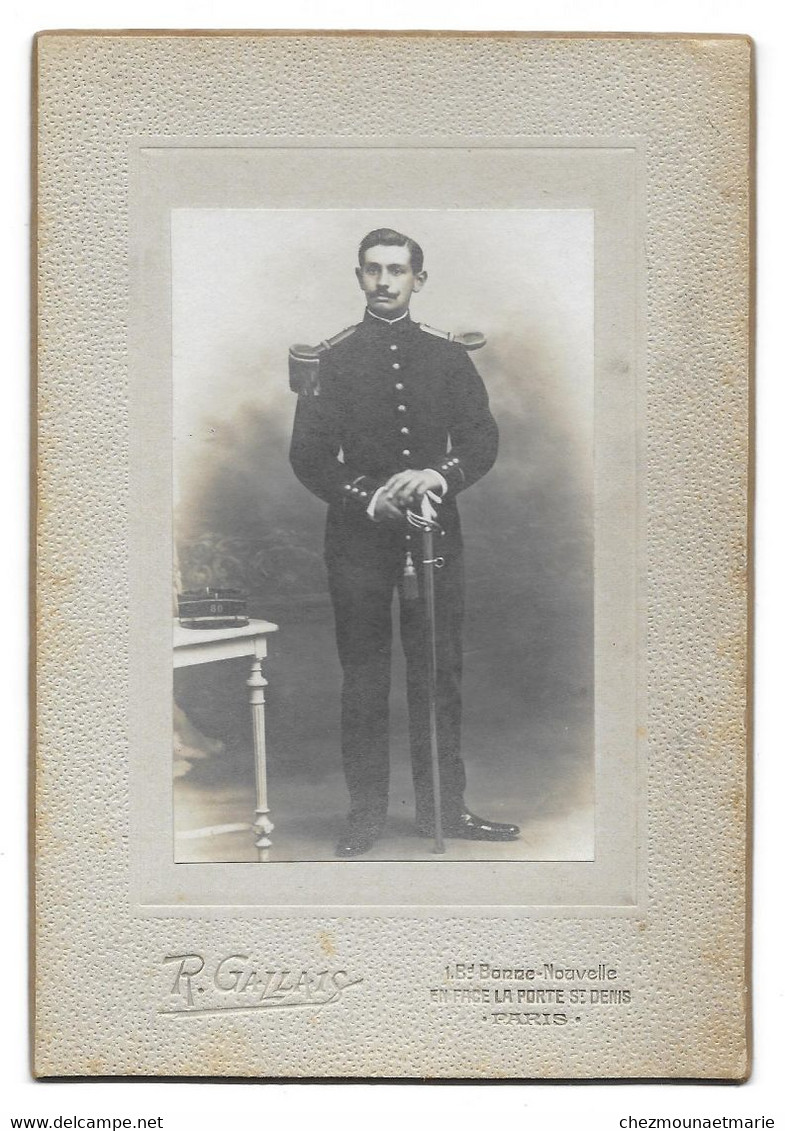 PARIS - 80E REGIMENT - CDV PHOTO MILITAIRE GALLAIS - Guerra, Militares