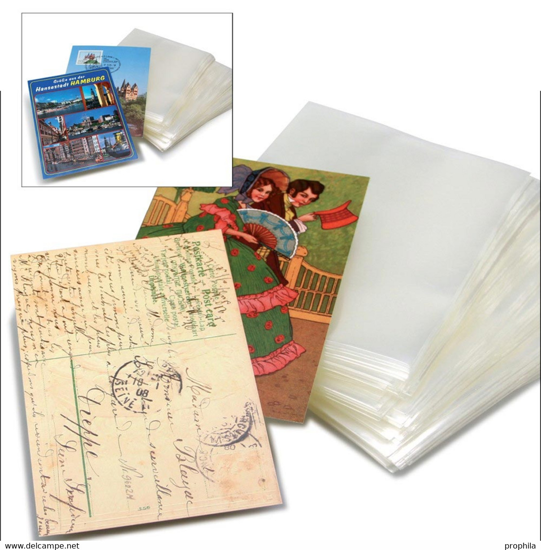 SAFE 9248 100 Postkarten-Hüllen Für Alte Postkarten - Materiale