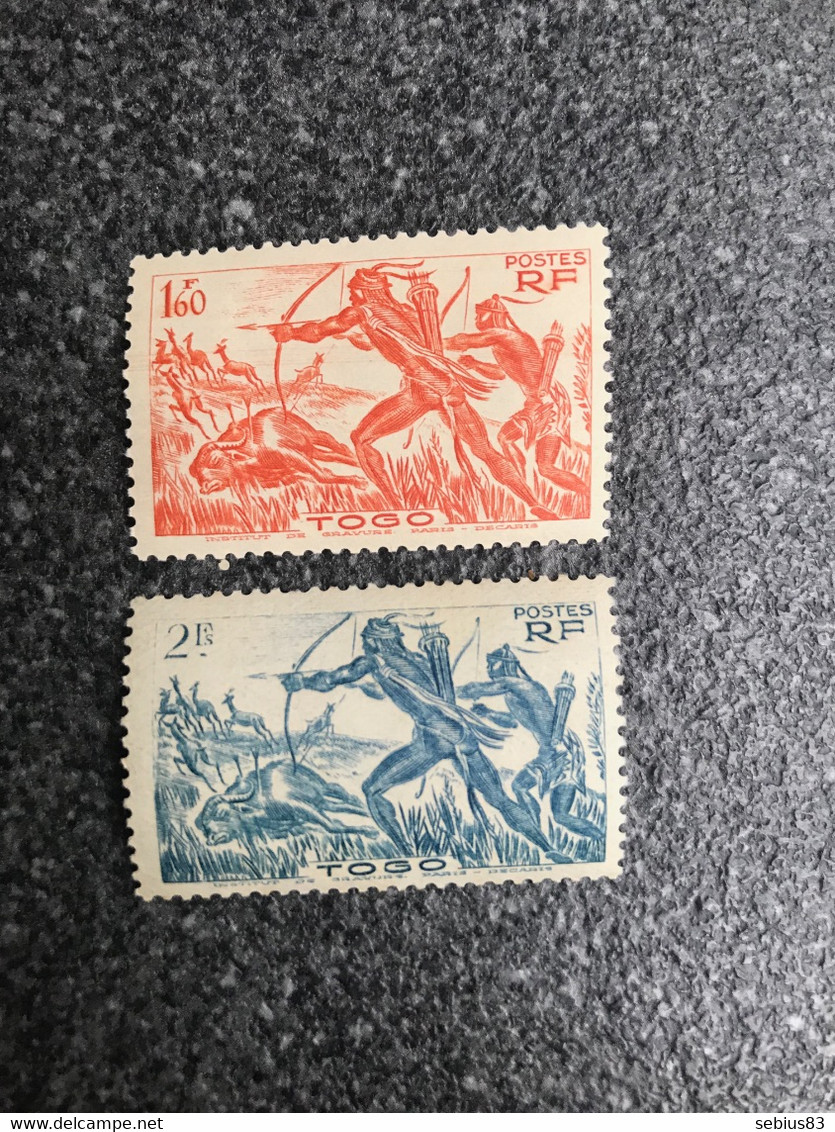 TOGO:1941 Timbres N°200,201 NEUF** - Unused Stamps