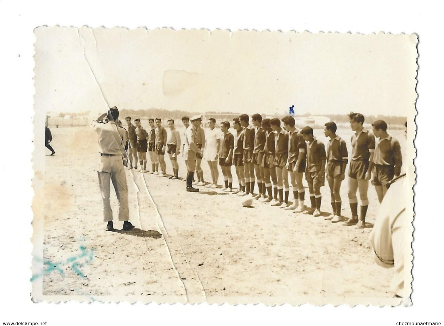 1958 RABAT (MAROC) - EQUIPE DE FOOT FOOTBALL - PHOTO MILITAIRE - Guerra, Militares