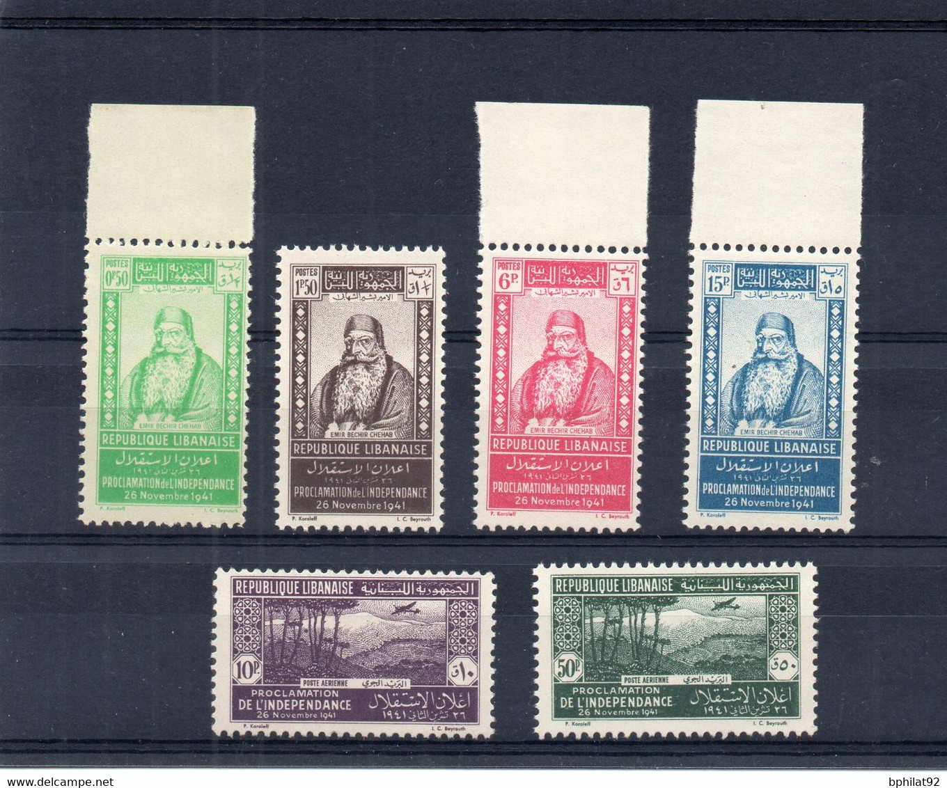 !!! GRAND LIBAN : SERIE N°176/179 + PA N°80/81 NEUVES ** - Unused Stamps