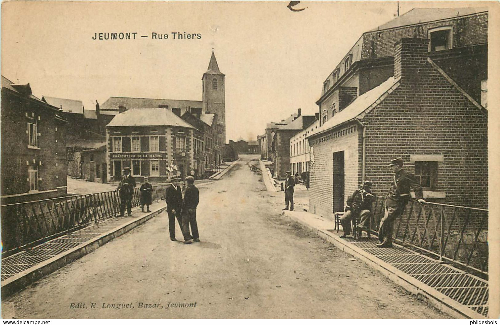 MARNE  JEUMONT  Rue Thiers - Jeumont