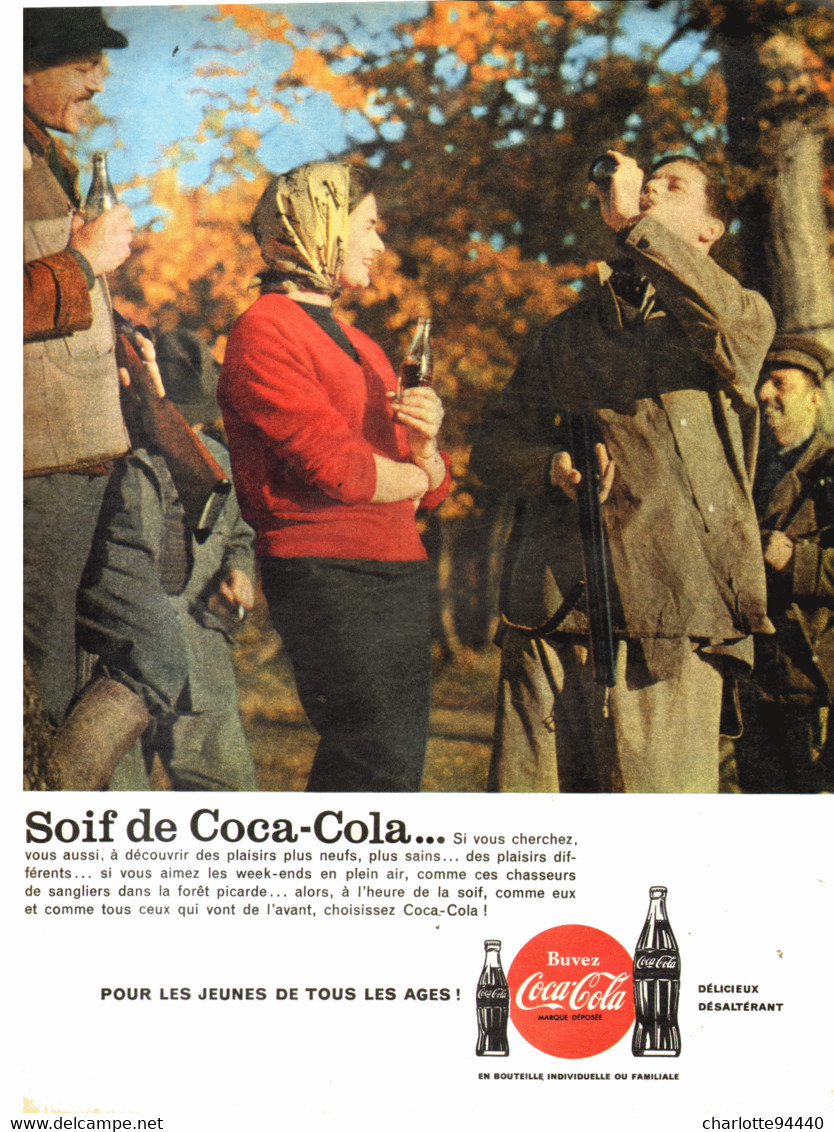 PUB    " COCA COLA  "  1959  ( 24 ) - Reclame-affiches