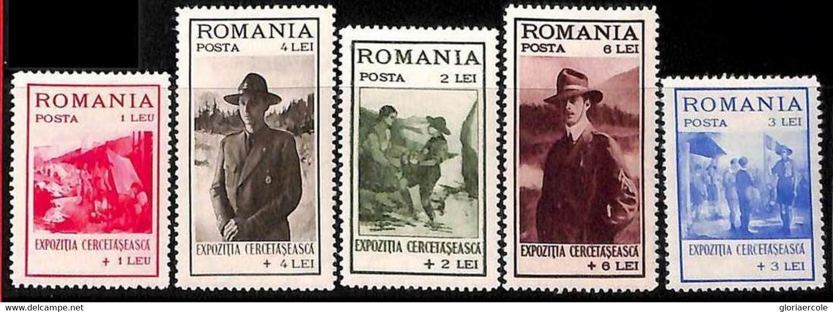 94962b - ROMANIA - STAMP - Yvert #  422/26   - MInt Lightly Hinged MH  Boy Scouts - Other & Unclassified