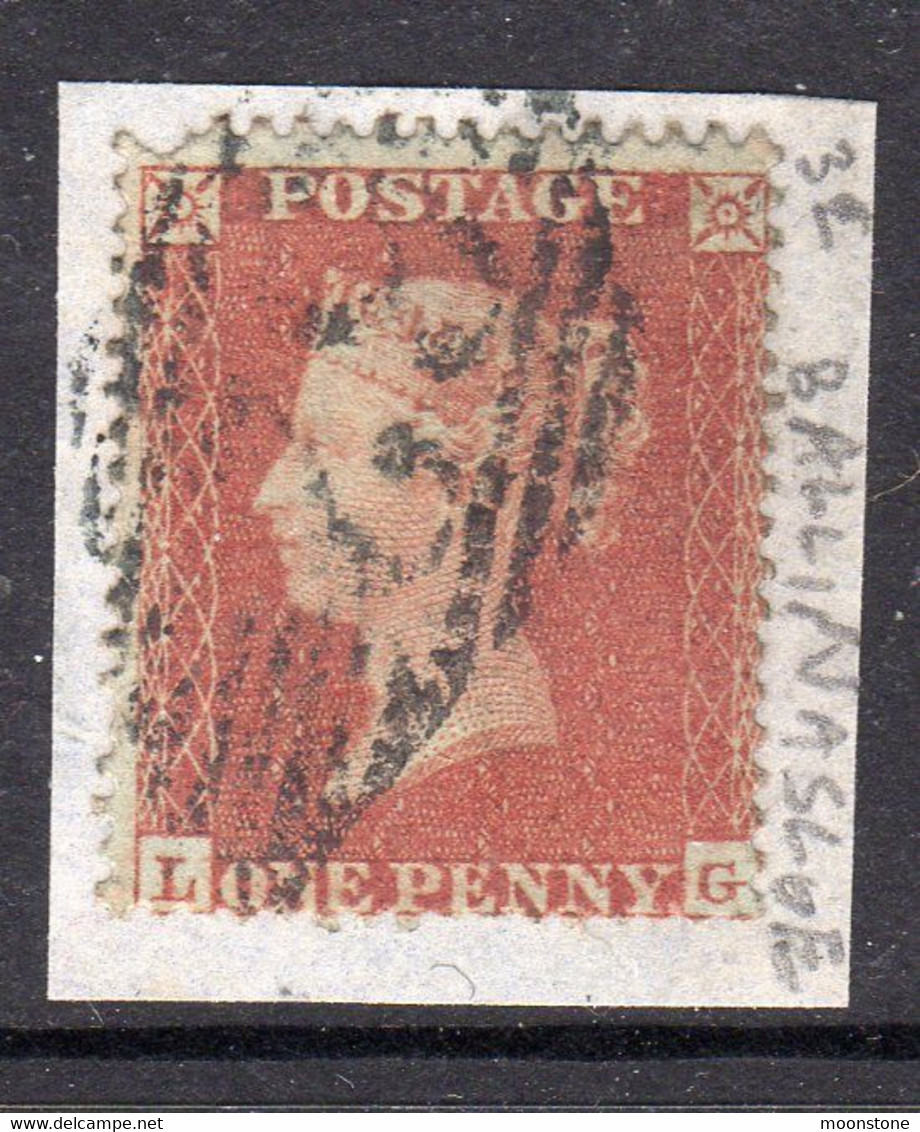 Ireland 1844 Numeral Cancellations: 32 Ballinasloe Galway On Piece, 1864 1d Red Stars, LG, SG 37/8 - Préphilatélie