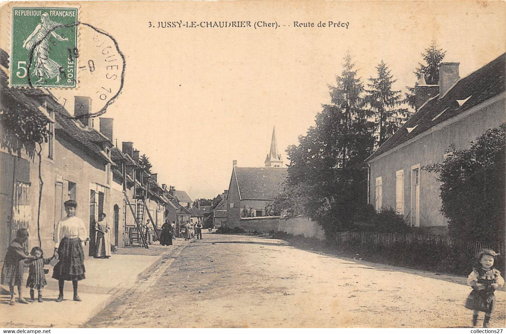 18-JUSSY-LE-CHAUDRIER- ROUTE DE PERCY - Andere & Zonder Classificatie