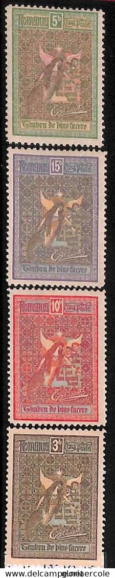 94965b  - ROMANIA - STAMP - Yvert #  168-171 - MINT HINGED   MH  Christmas - Andere & Zonder Classificatie