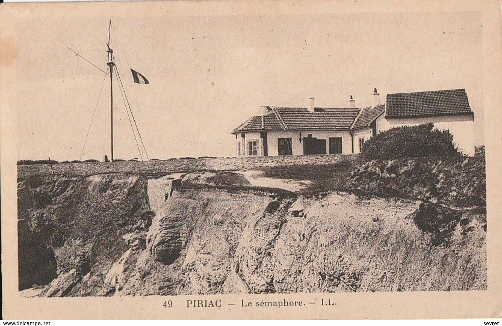 PIRIAC. - Le Sémaphore. Cliché RARE - Piriac Sur Mer