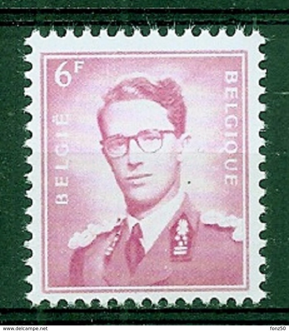 BELGIE Boudewijn Bril * Nr 1069 * Postfris Xx * WIT  PAPIER - 1953-1972 Lunettes