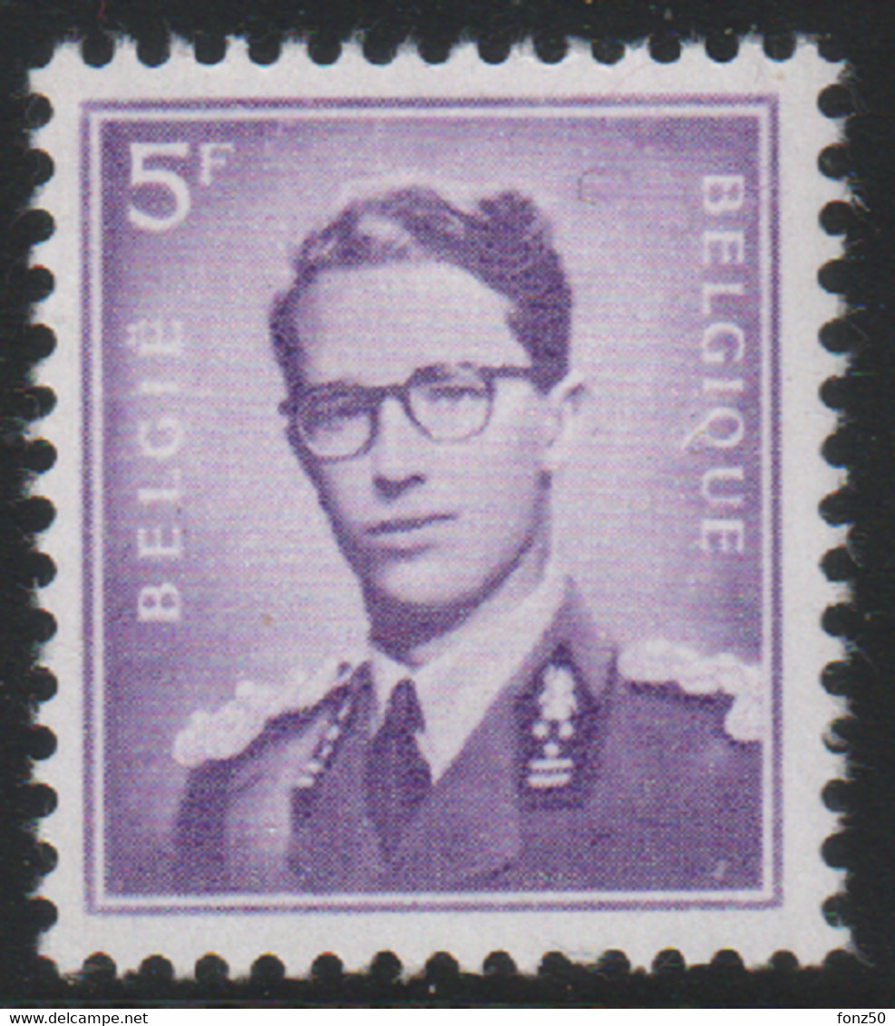 BELGIE Boudewijn Bril * Nr 1029 * Postfris Xx * WIT  PAPIER  Donkere Kleur - 1953-1972 Glasses