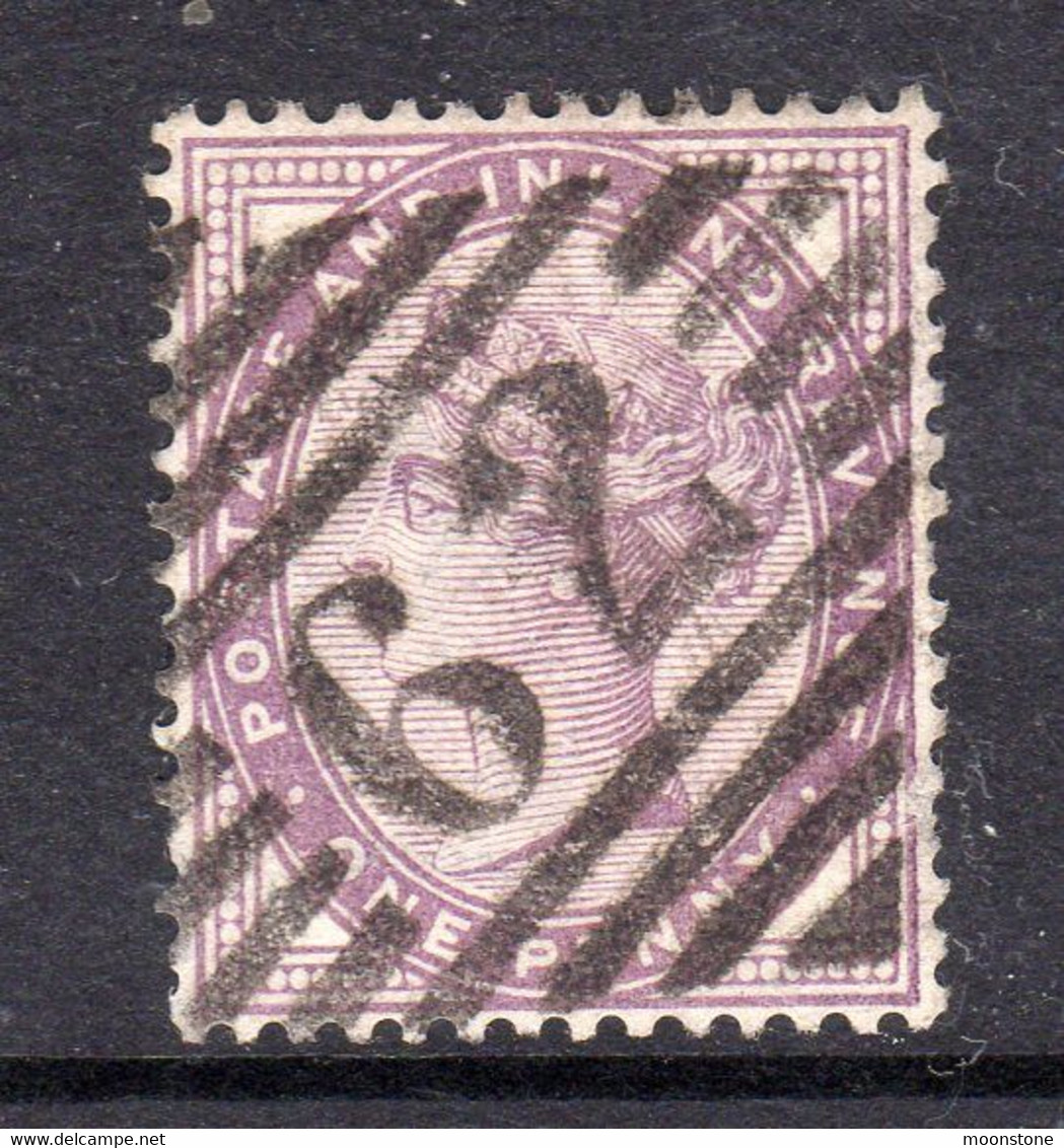 Ireland 1844 Numeral Cancellations: 62 Belfast 'squared' Diamond, 1881 1d Lilac, 16 Dots, SG 172 - Prephilately