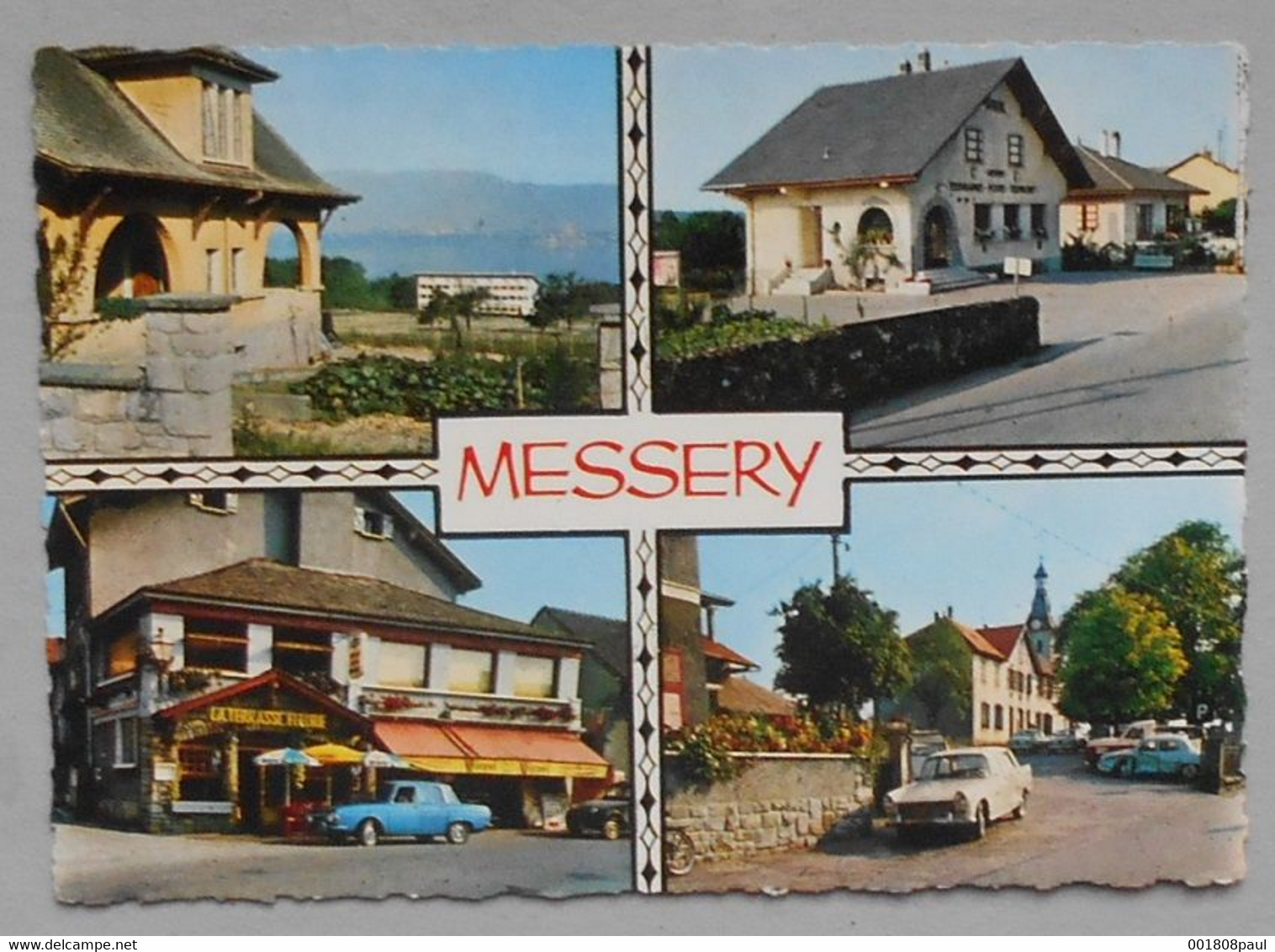 74 - Messery - ( Haute Savoie ) - Vuc Sur Le Lac - La Poste - La Terrasse Fleurie - Quartier De L'eglise --------- Alb 2 - Messery