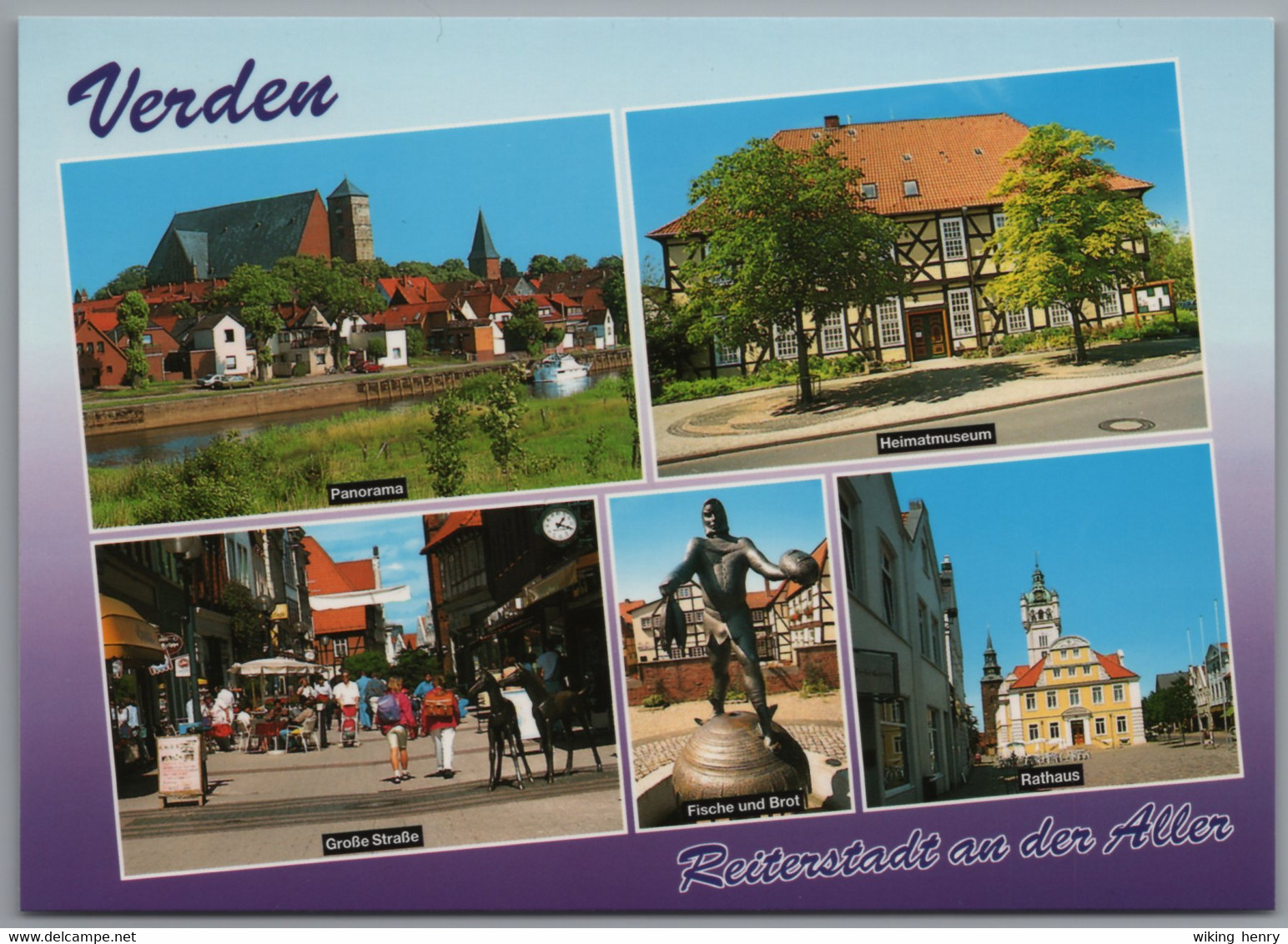 Verden An Der Aller - Mehrbildkarte 4   Reiterstadt - Verden