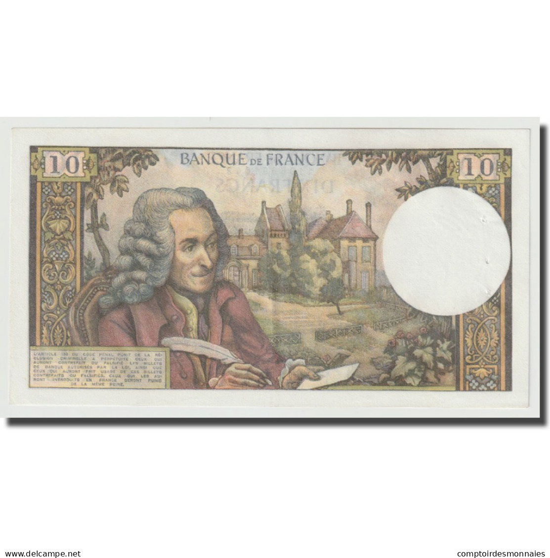 France, 10 Francs, Voltaire, 1968, 1968-11-07, NEUF, Fayette:62.35, KM:147c - 10 F 1963-1973 ''Voltaire''