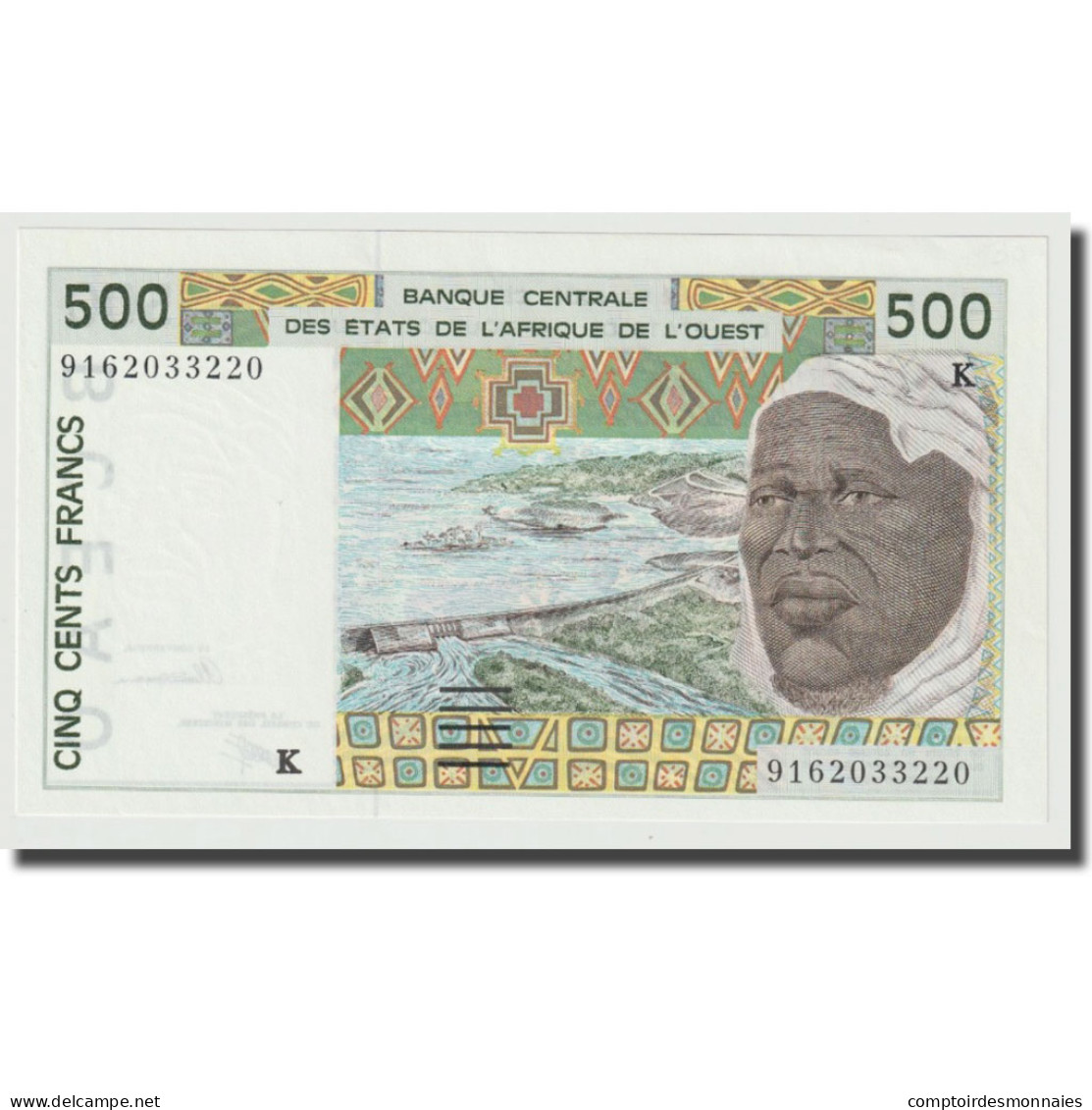 Billet, West African States, 500 Francs, 1991-1992, KM:710Ka, NEUF - États D'Afrique De L'Ouest