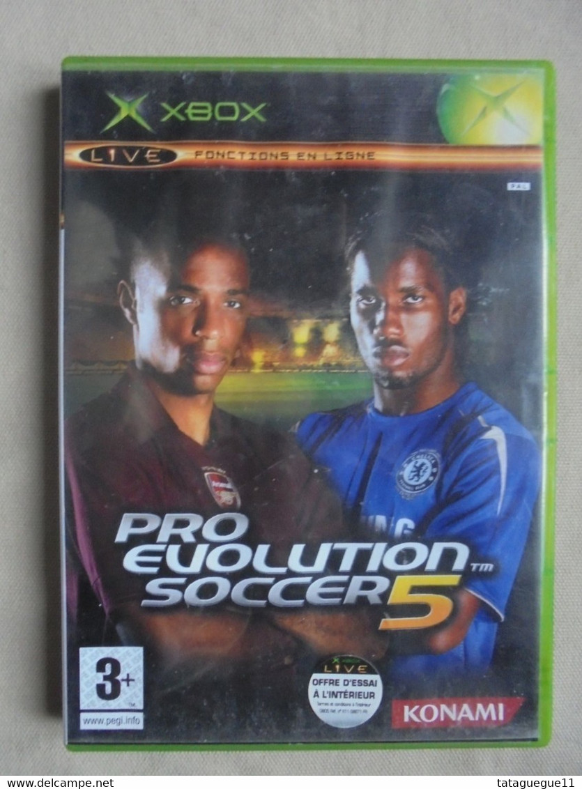 Vintage - Boitier + Livret Jeu XBOX One Pro Evolution Soccer 5 - 2005 - Xbox