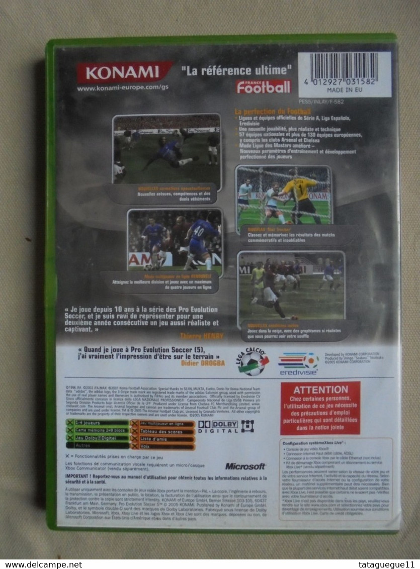 Vintage - Boitier + Livret Jeu XBOX One Pro Evolution Soccer 5 - 2005 - Xbox