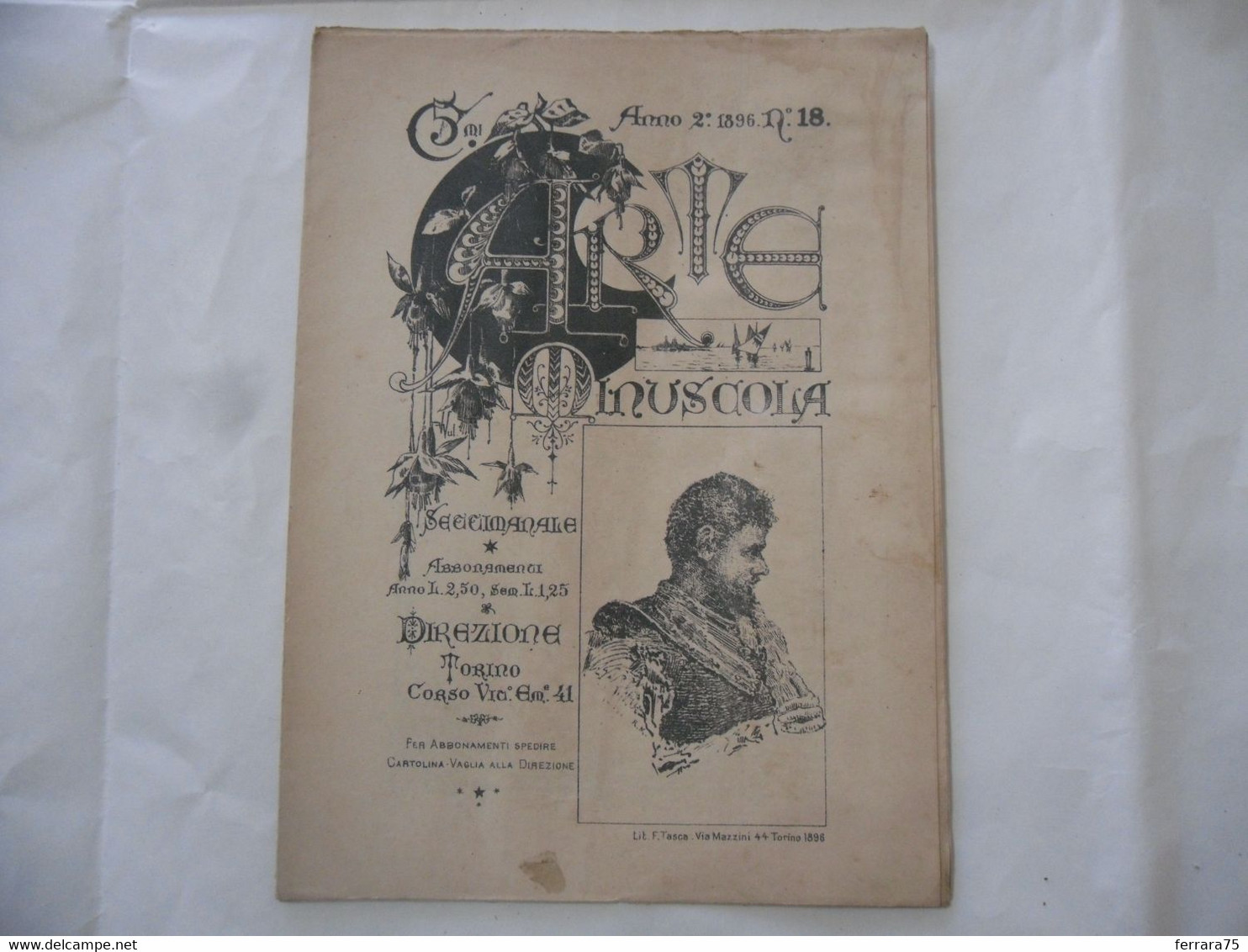 ARTE MINUSCOLA LEZIONE DI DISEGNO ARTE MODA ARALDICA LIBERTY SCRITTURA 1896-22 - Libri Antichi