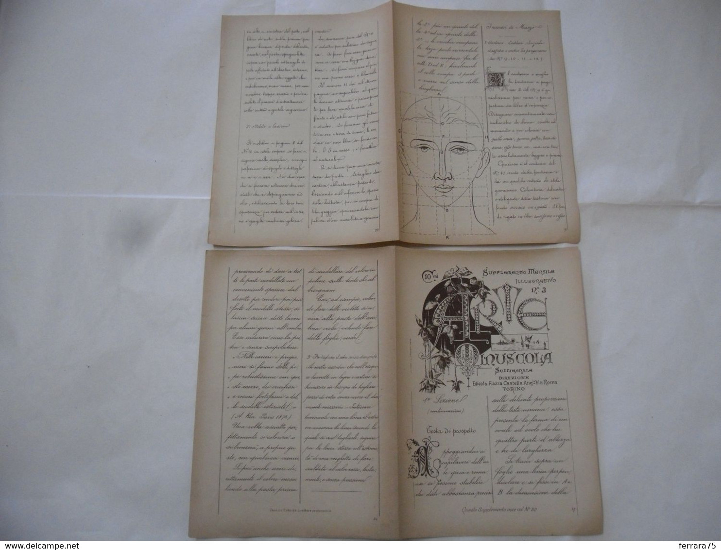 ARTE MINUSCOLA LEZIONE DI DISEGNO ARTE MODA ARALDICA LIBERTY SCRITTURA 1896-24 - Libri Antichi