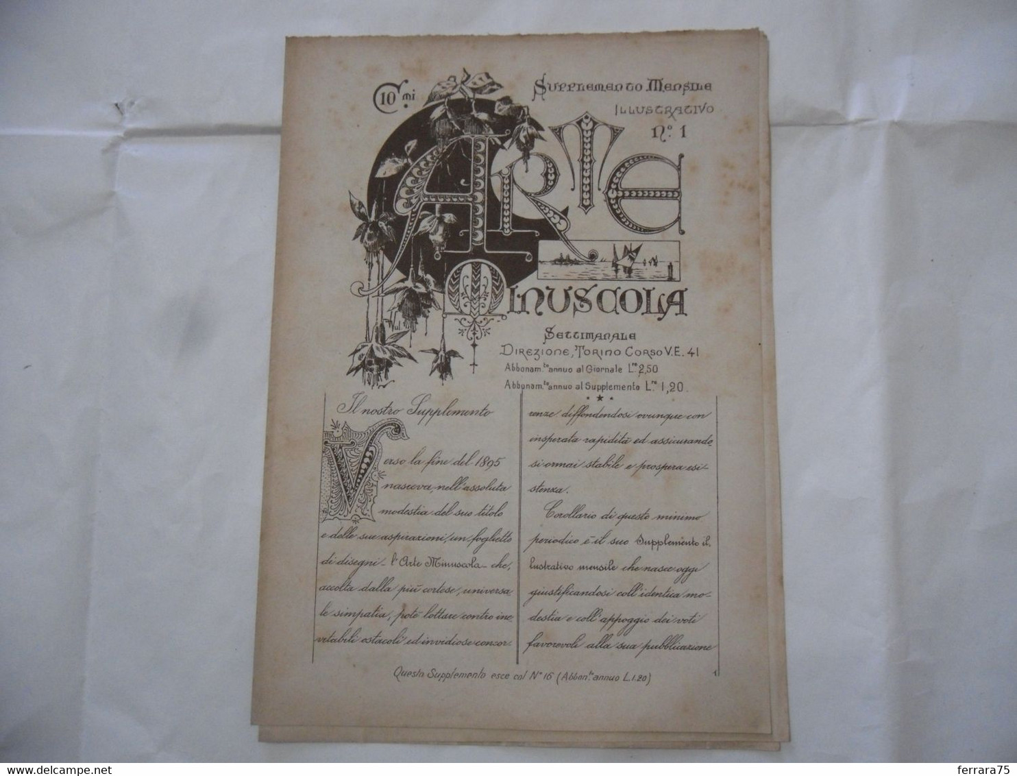 ARTE MINUSCOLA LEZIONE DI DISEGNO ARTE MODA ARALDICA LIBERTY SCRITTURA 1897-29 - Libri Antichi