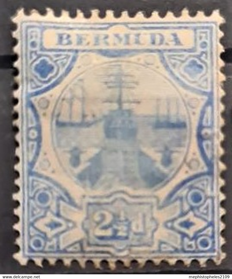 BERMUDA 1910 - MLH - Sc# 38 - 2.5d - Bermuda