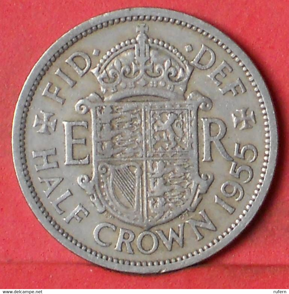 GREAT BRITAIN HALF CROWN 1955 -    KM# 907 - (Nº39856) - K. 1/2 Crown