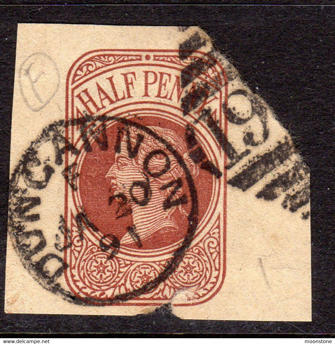 Ireland 1844 Numeral Cancellations: 193 Dungannon Tyrone Part Cancel On Newspaper Wrapper Piece - Prephilately