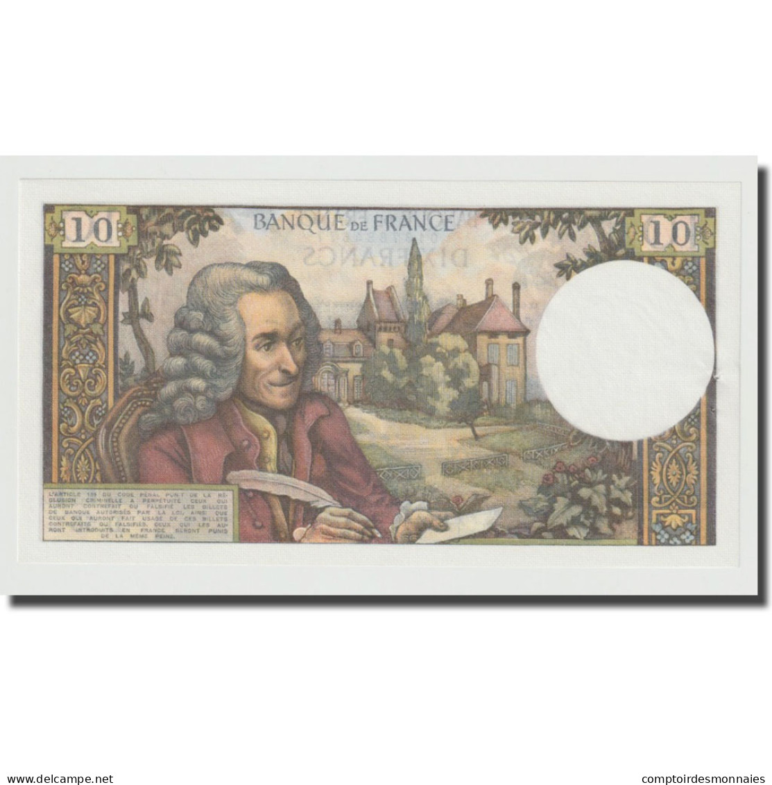 France, 10 Francs, Voltaire, 1963, 1963-12-05, NEUF, Fayette:62.6, KM:147a - 10 F 1963-1973 ''Voltaire''