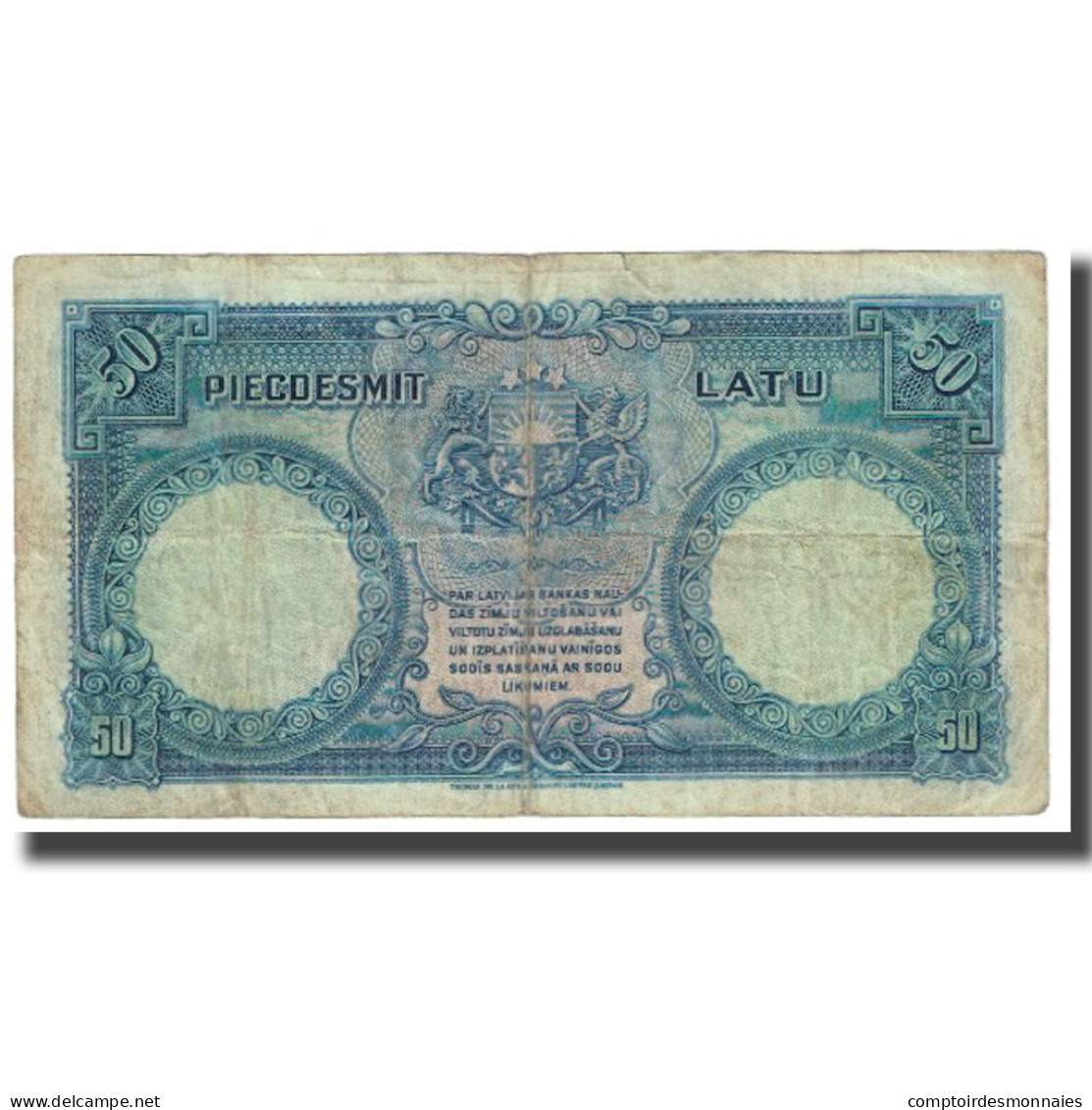 Billet, Latvia, 50 Latu, 1934, KM:20a, TB - Lettonie