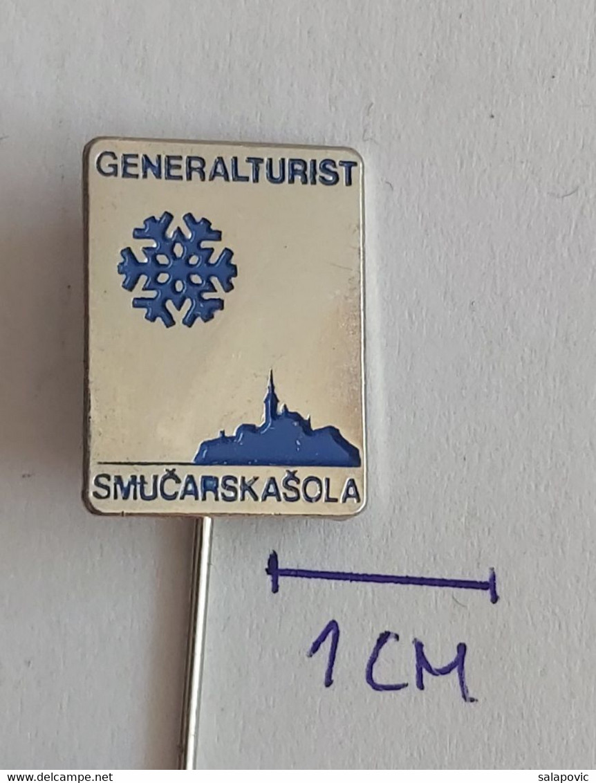 Skiing / Ski School GENERALTURIST Smucarska Skola / Yugoslavia, Croatia   PINS BADGES P4/6 - Wasserski