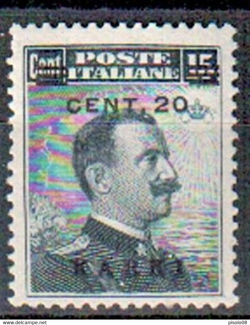 EGEO CARCHI 1916 20 C. SU 15 C. GRIGIO NERO CENTRATO ** MNH - Ägäis (Carchi)