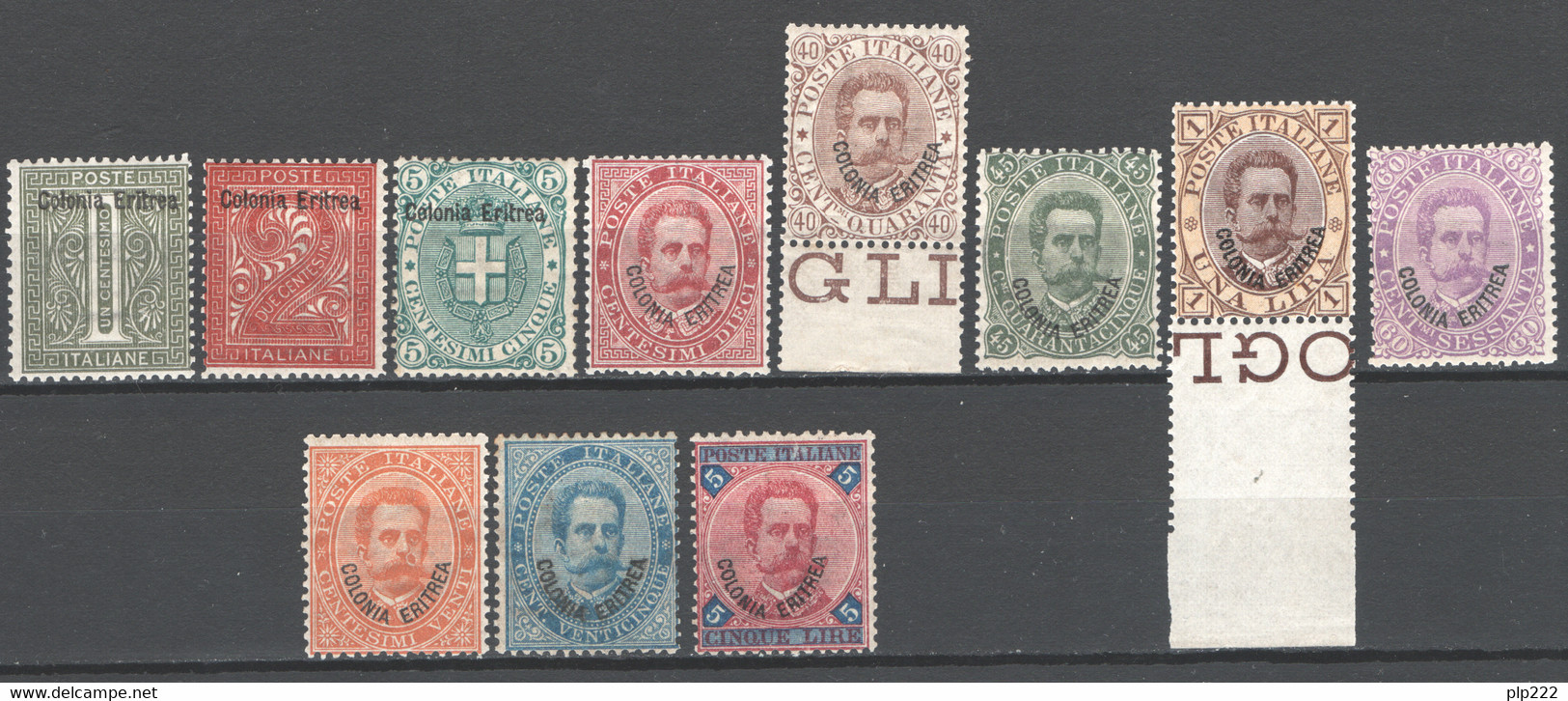 Eritrea 1893 Sass.1/11 */MLH VF/F - Cert.Enzo Diena - Eritrea