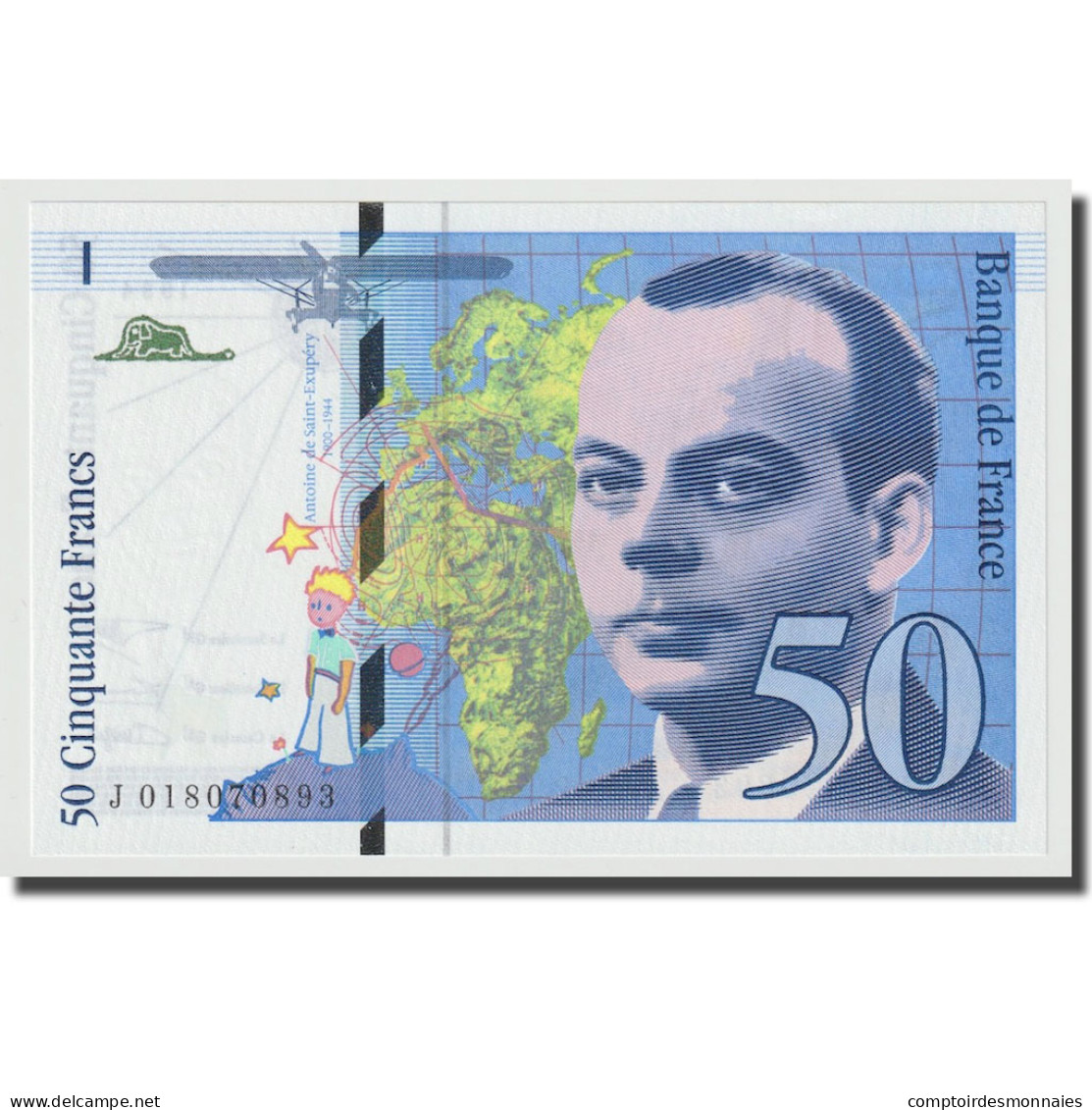 France, 50 Francs, St Exupéry, 1994, NEUF, Fayette:73.1b, KM:157Aa - 50 F 1992-1999 ''St Exupéry''