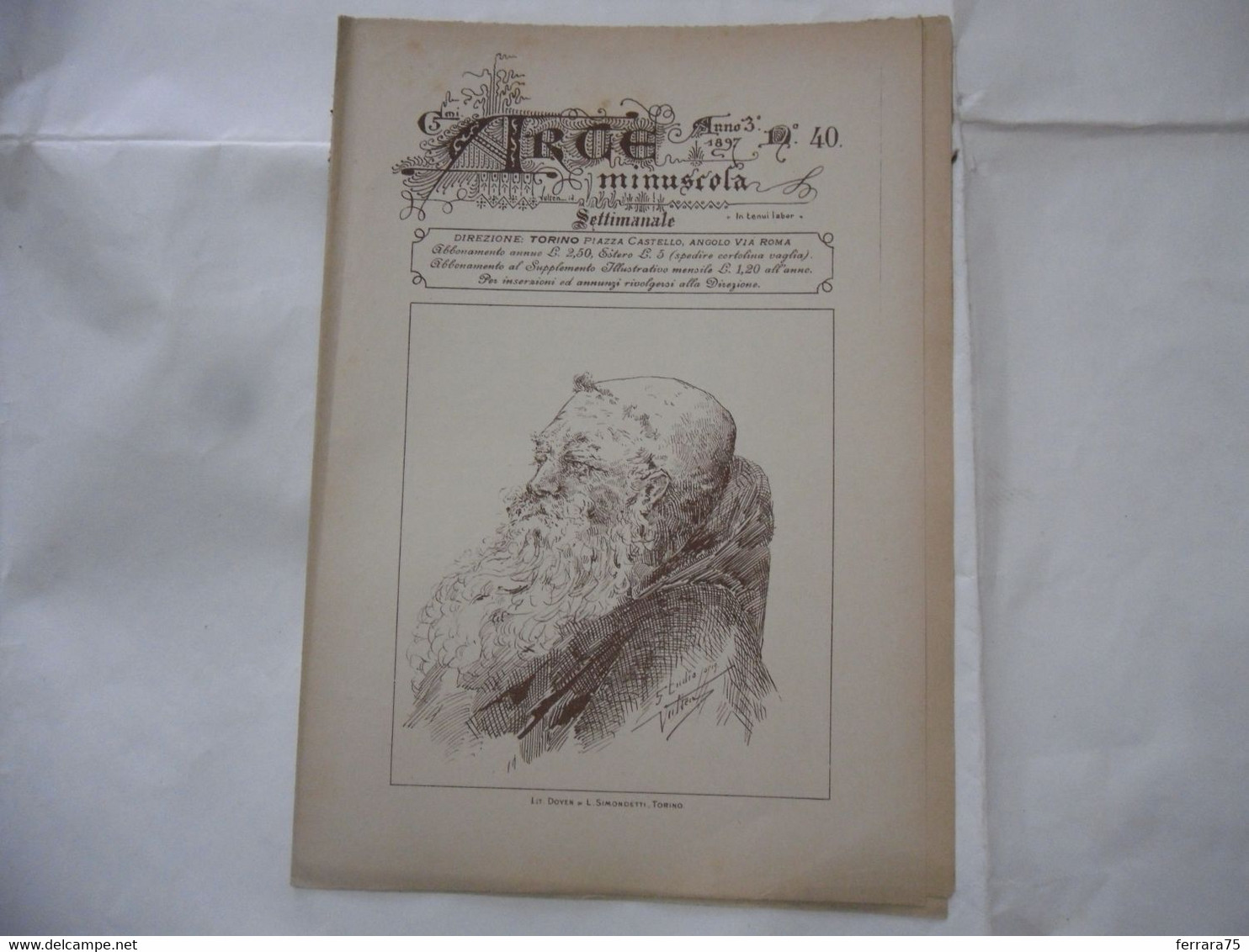 ARTE MINUSCOLA LEZIONE DI DISEGNO ARTE MODA ARALDICA LIBERTY SCRITTURA 1897-48 - Libri Antichi