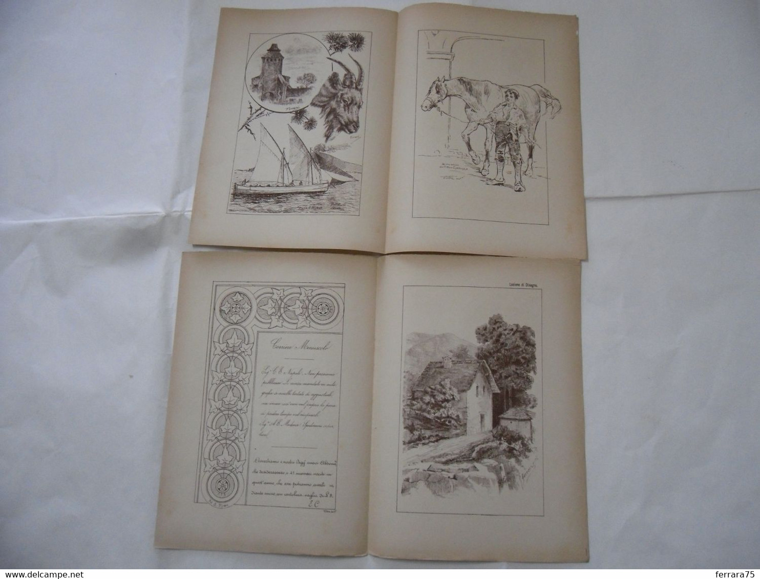 ARTE MINUSCOLA LEZIONE DI DISEGNO ARTE MODA ARALDICA LIBERTY SCRITTURA 1897-53 - Libri Antichi