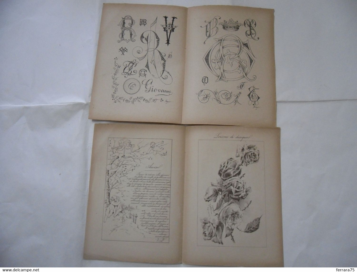 ARTE MINUSCOLA LEZIONE DI DISEGNO ARTE MODA ARALDICA LIBERTY SCRITTURA 1897-68 - Libri Antichi