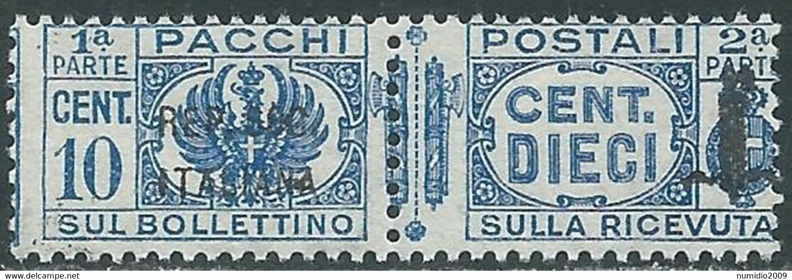1944 RSI PACCHI POSTALI 10 CENT MNH ** - RB12-7 - Paketmarken